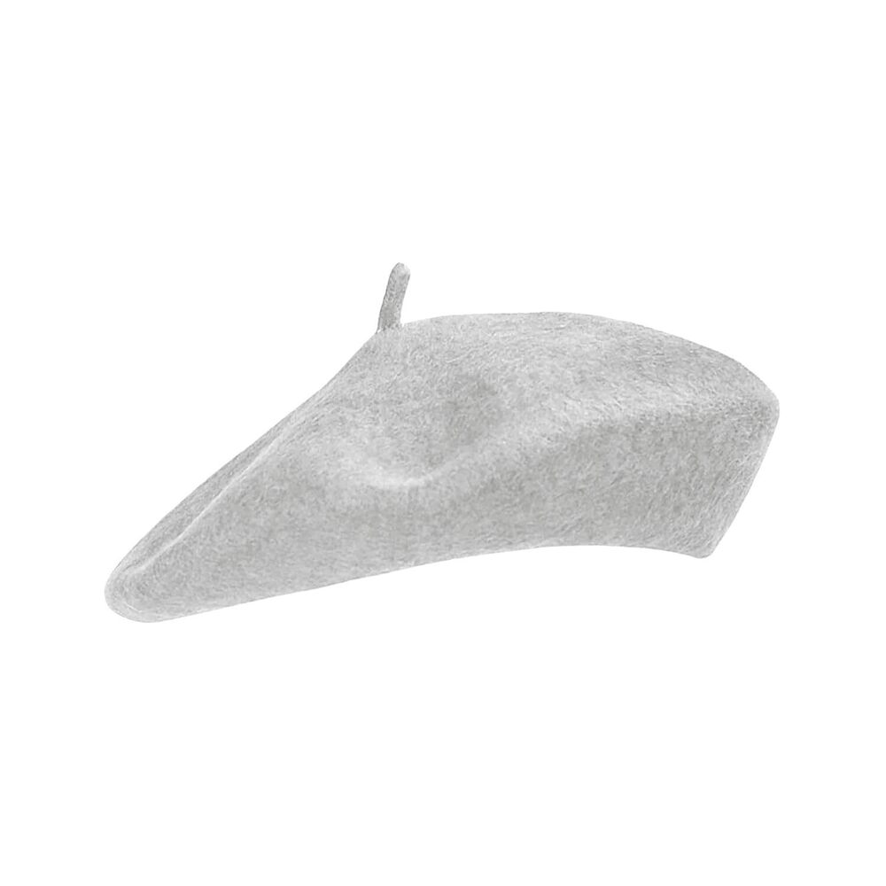 8122 Beret Hat Artist French Style Warm Thick Wool Solid Color For Women